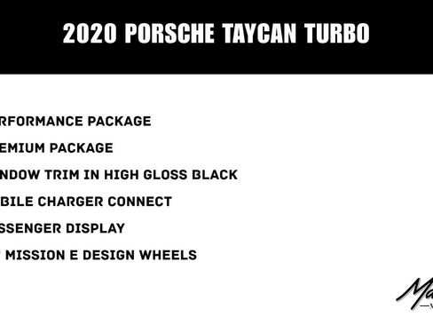 Used 2020 Porsche Taycan Turbo AWD/4WD image 2