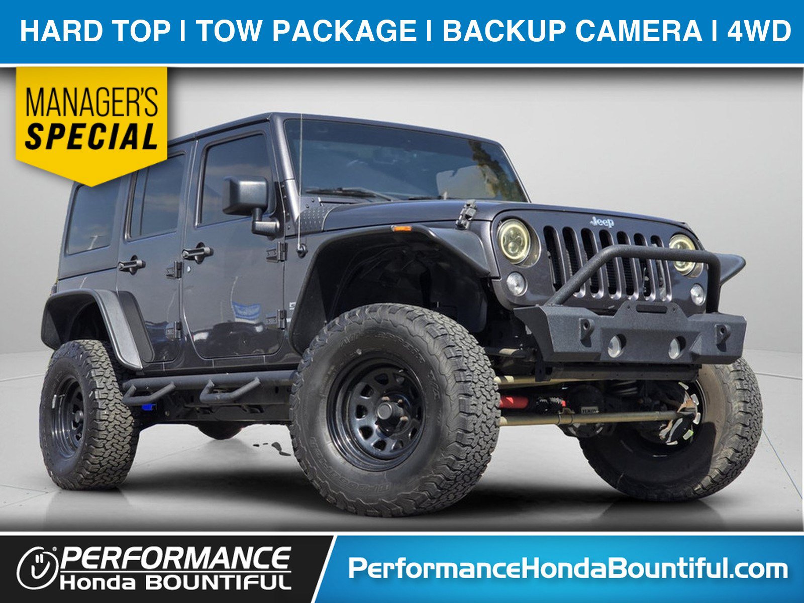 Used 2016 Jeep Wrangler Unlimited Sport w/ Quick Order Package 24S AWD/4WD image 1