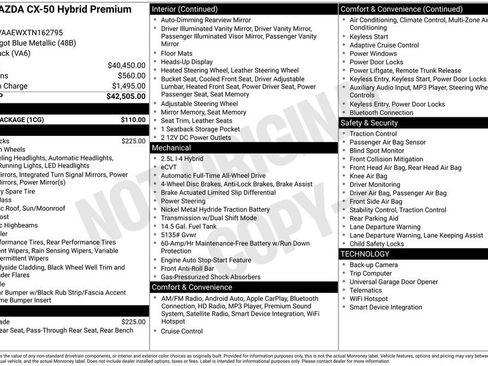 New 2026 MAZDA CX-50 2.5 Hybrid w/ Cargo Package image 6