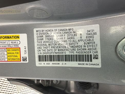 Used 2022 Honda Civic Sport image 21