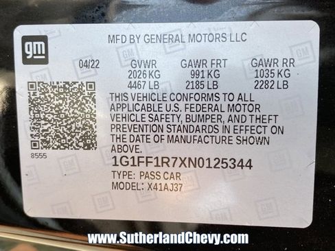 Used 2022 Chevrolet Camaro LT w/ RS Package image 44