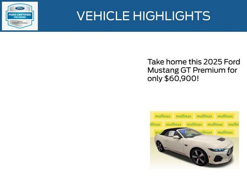 Used 2025 Ford Mustang GT Premium w/ 60th Anniversary Package RWD image 22