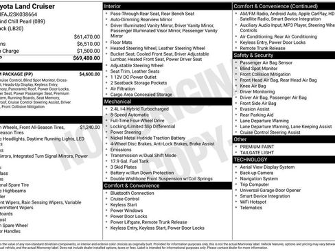 Used 2025 Toyota Land Cruiser 1958 w/ Premium Package image 3