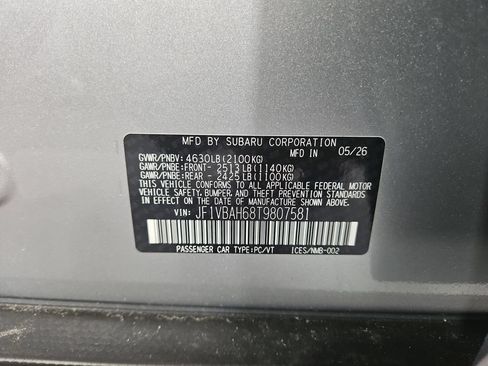 New 2026 Subaru WRX Premium AWD/4WD image 29