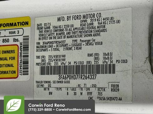 Used 2015 Ford Fusion SE w/ Equipment Group 202A FWD image 34