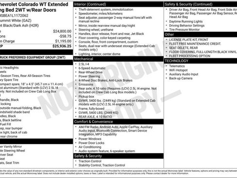 Used 2020 Chevrolet Colorado W/T RWD image 6