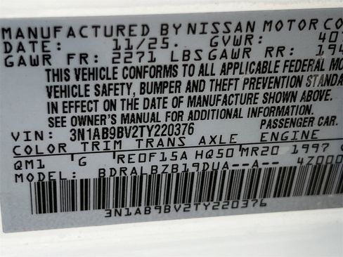 New 2026 Nissan Sentra S w/ S Cold Weather Package image 16