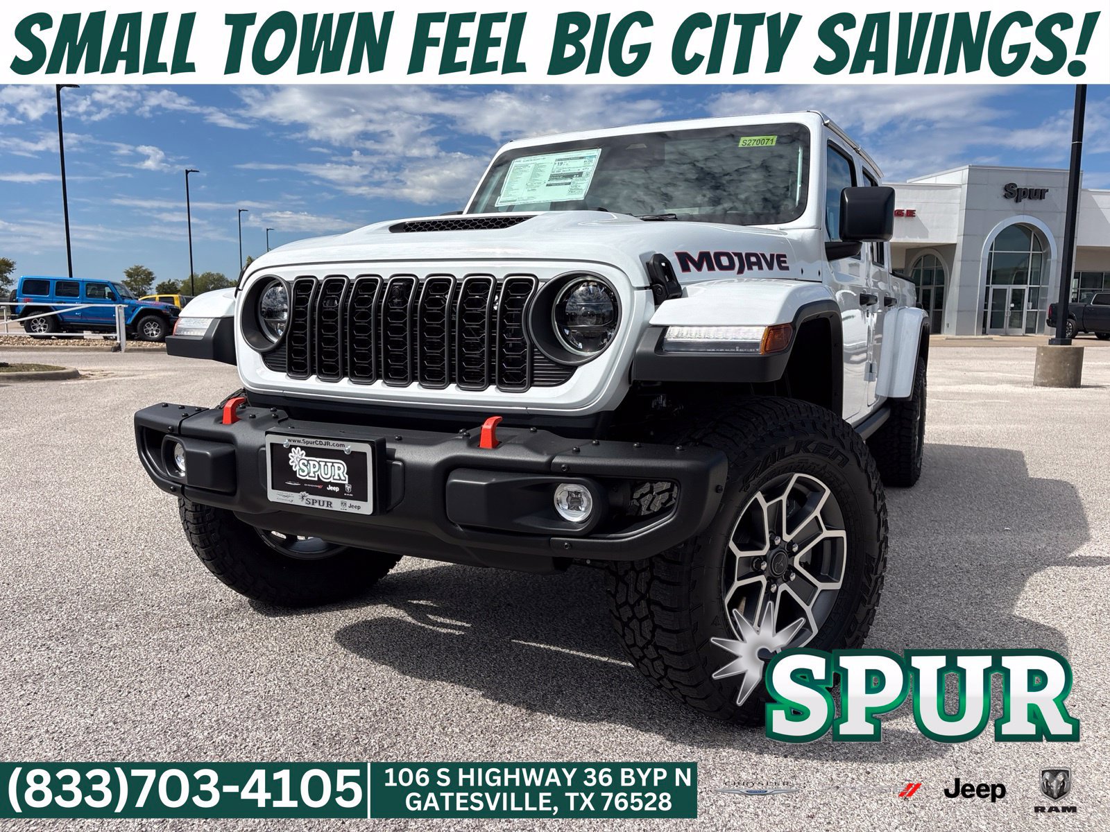 New 2027 Jeep Gladiator Mojave AWD/4WD 360° Tour
