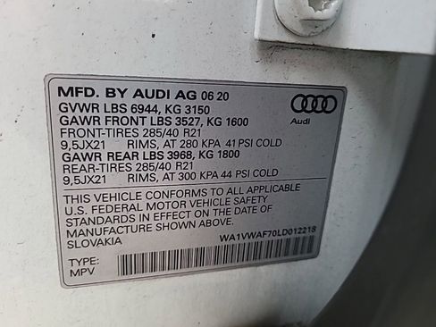 Used 2020 Audi SQ7 Prestige w/ Prestige Package image 21