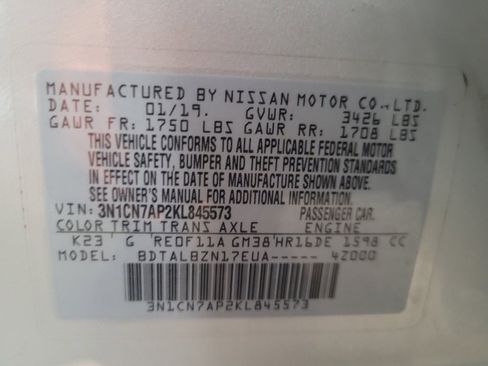 Used 2019 Nissan Versa SV FWD image 33