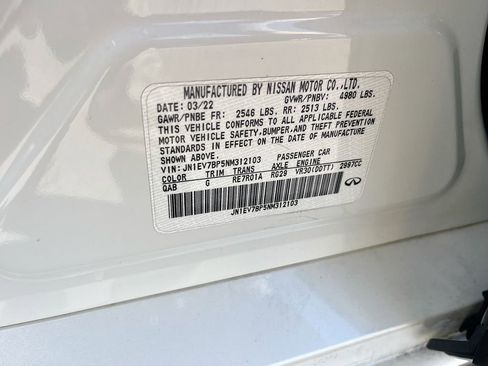 Used 2022 INFINITI Q50 Luxe w/ Cargo Package RWD image 32