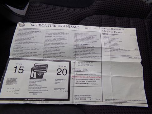 Used 2006 Nissan Frontier NISMO w/ (N01) Utility Bed Pkg image 41