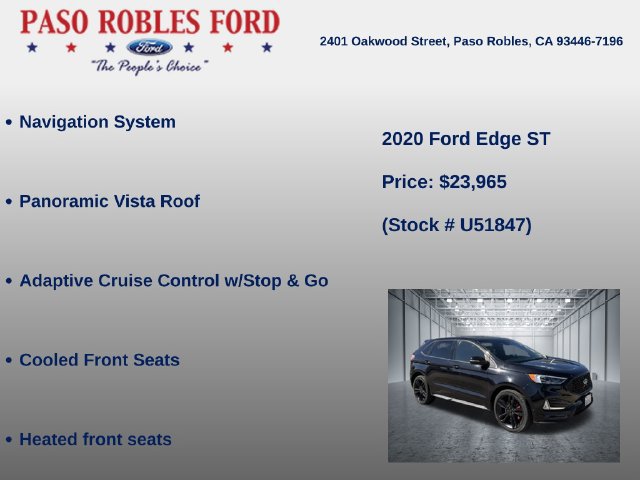 Used 2020 Ford Edge ST w/ Equipment Group 401A AWD/4WD image 6