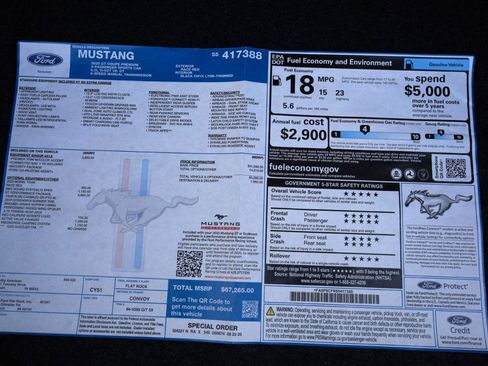 Used 2025 Ford Mustang GT Premium w/ GT Performance Package image 55