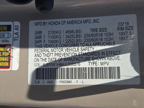 Certified 2018 Honda CR-V EX-L image 19