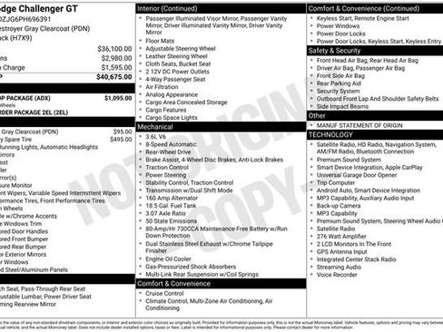 Used 2023 Dodge Challenger GT w/ Blacktop Package RWD image 33