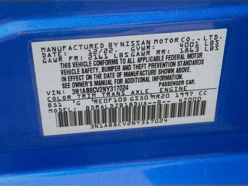 Certified 2022 Nissan Sentra SV w/ All-Weather Package FWD image 37
