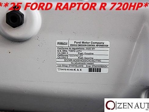 Used 2025 Ford F150 Raptor R w/ Equipment Group 803A Raptor R image 83