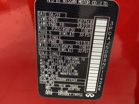 Used 2022 INFINITI QX50 Autograph image 38