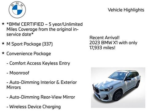 Used 2023 BMW X1 xDrive28i w/ M Sport Package AWD/4WD image 4
