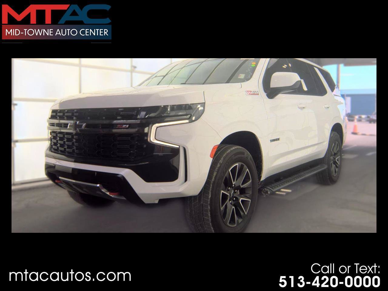 Used 2021 Chevrolet Tahoe Z71 w/ Rear Media and Nav Package AWD/4WD image 1