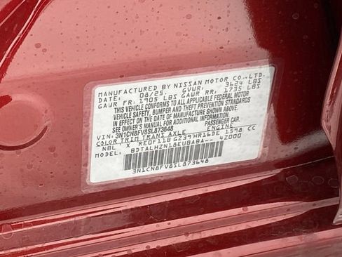 Certified 2025 Nissan Versa SR w/ Trunk Package image 29