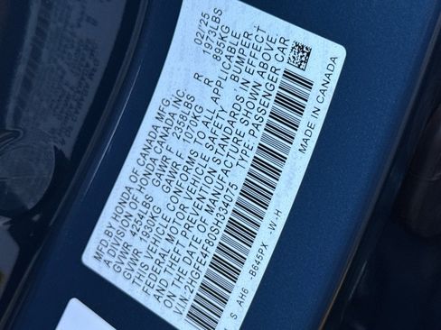 Certified 2025 Honda Civic Sport image 27