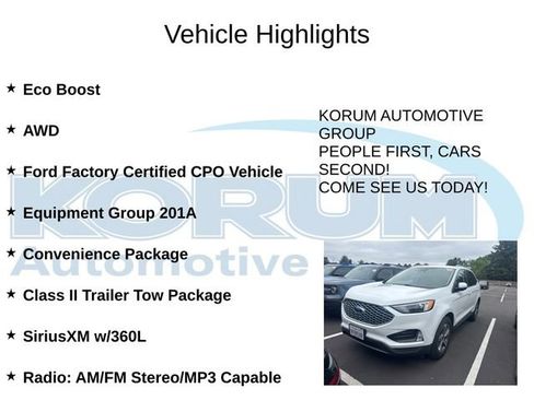 Used 2023 Ford Edge SEL w/ Convenience Package AWD/4WD image 4