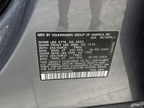 Used 2024 Volkswagen Atlas Cross Sport SE w/ Panoramic Sunroof Package AWD/4WD image 28
