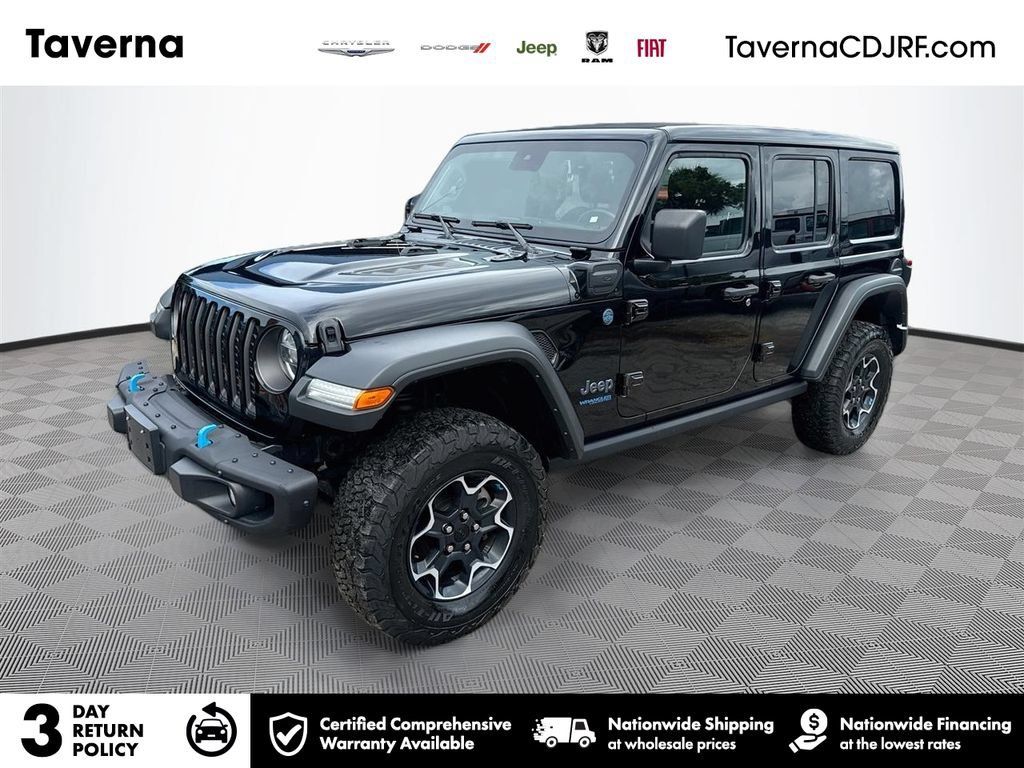 Used 2022 Jeep Wrangler Unlimited Rubicon 4xe w/ Steel Bumper Group AWD/4WD image 1