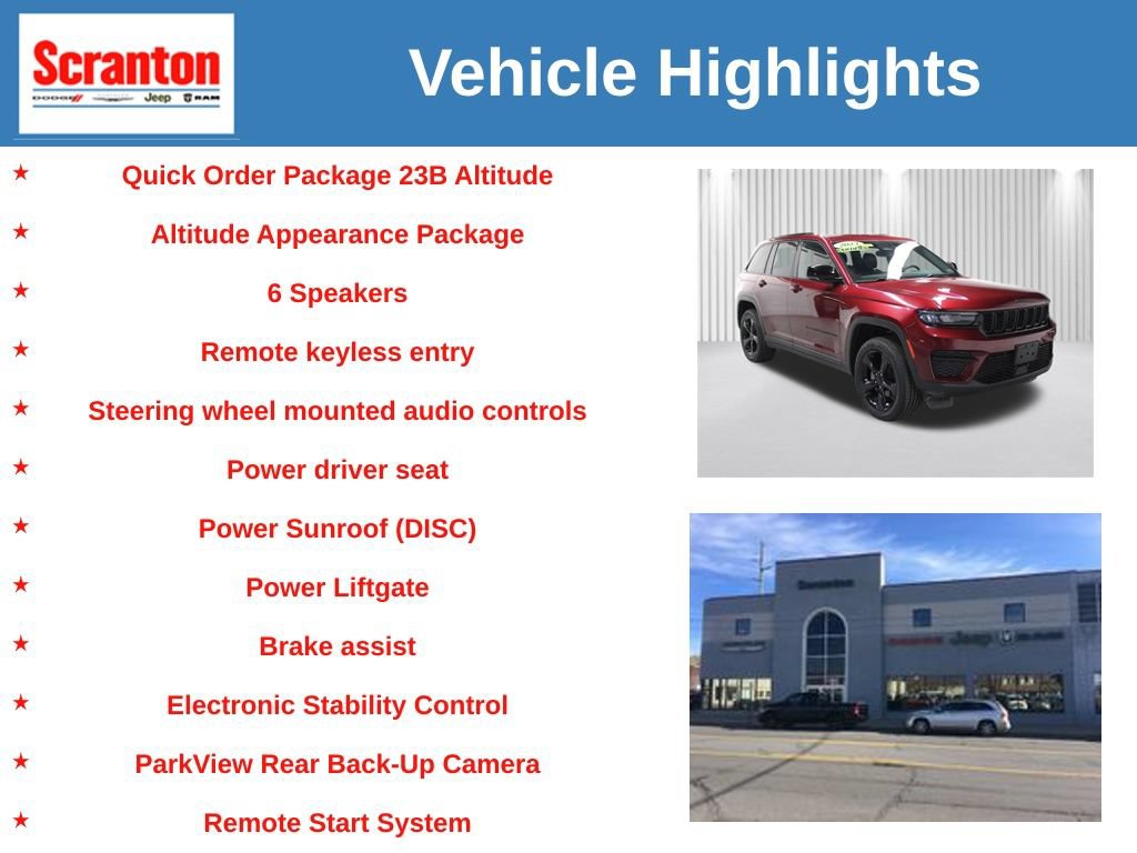 Certified 2023 Jeep Grand Cherokee Altitude AWD/4WD image 6