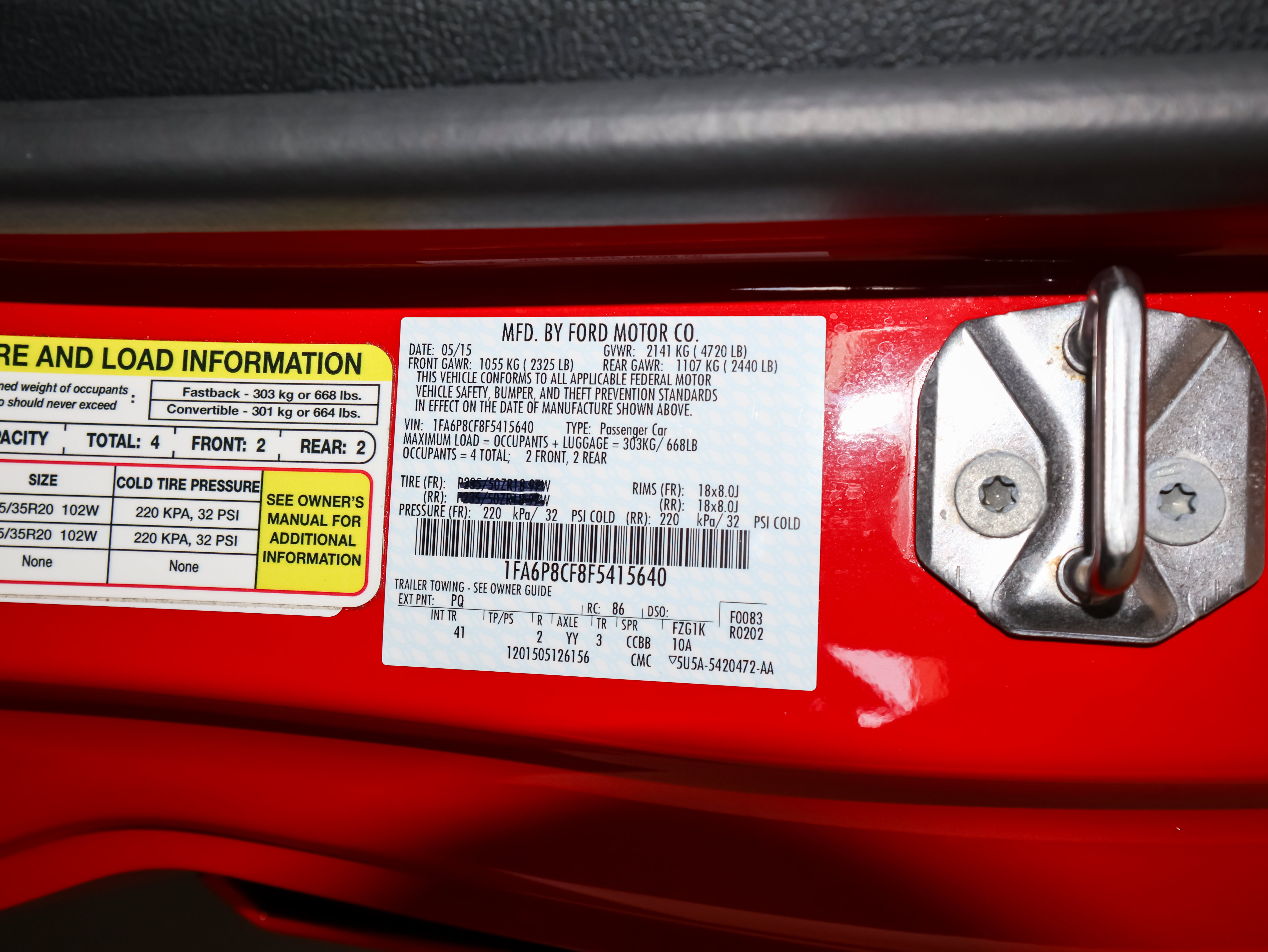 Used 2015 Ford Mustang GT Premium w/ Enhanced Security Package RWD image 54