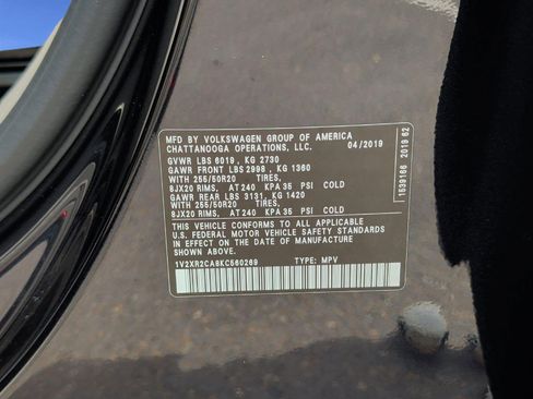 Used 2019 Volkswagen Atlas SE AWD/4WD image 31