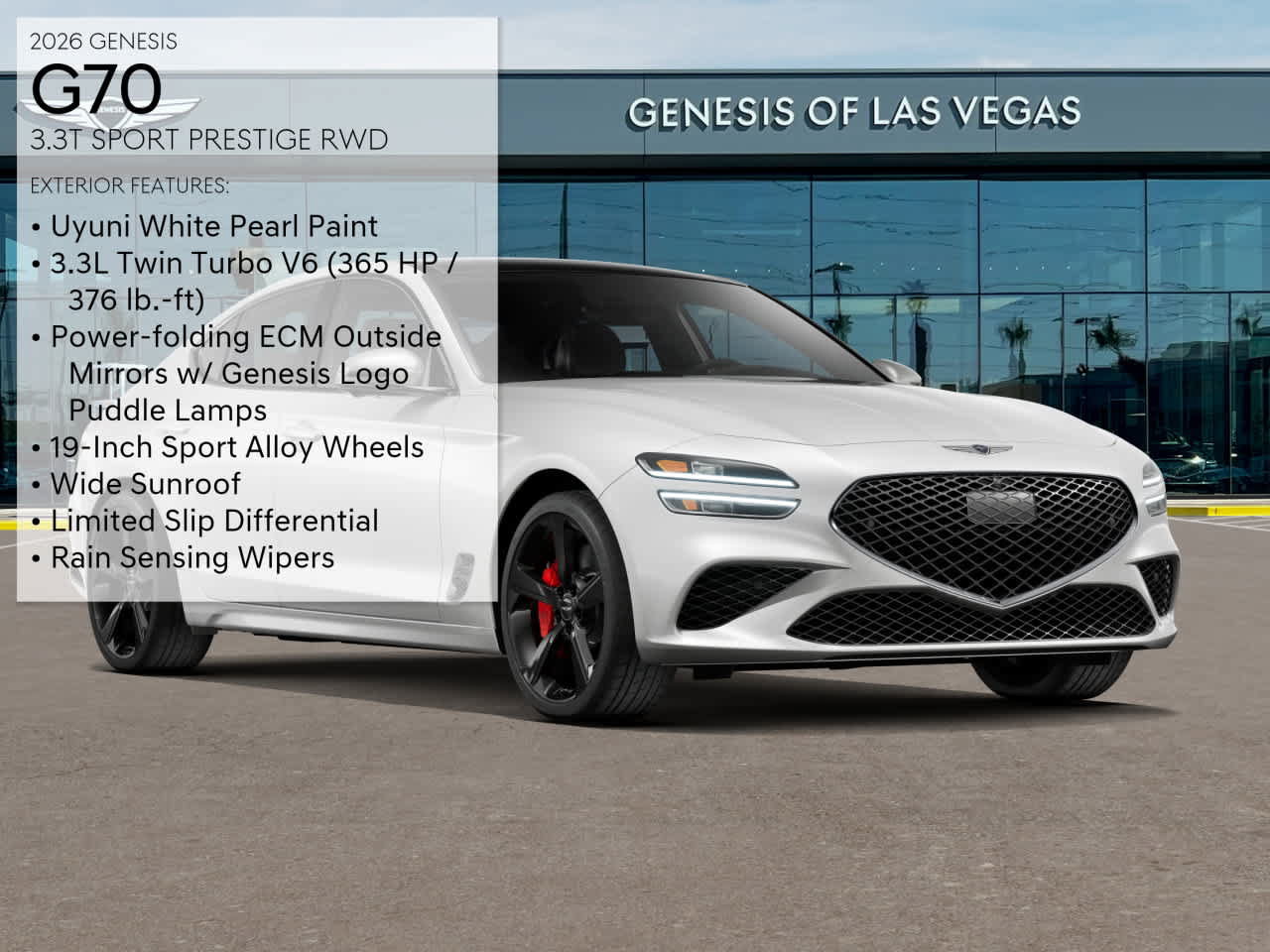New 2026 Genesis G70 3.3T Sport Prestige RWD image 3