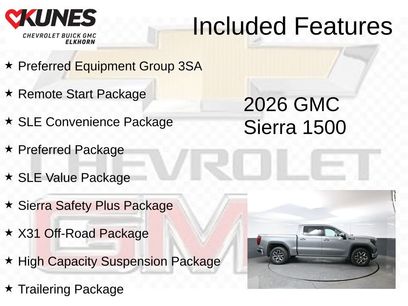 New 2026 GMC Sierra 1500 SLE w/ X31 Off-Road Package
