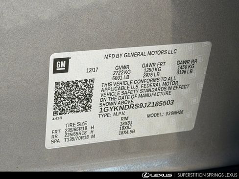 Used 2018 Cadillac XT5 Luxury w/ Driver Awareness Package image 30