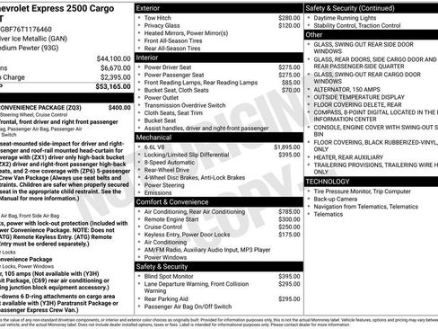 New 2026 Chevrolet Express 2500 Extended w/ Driver Convenience Package image 24