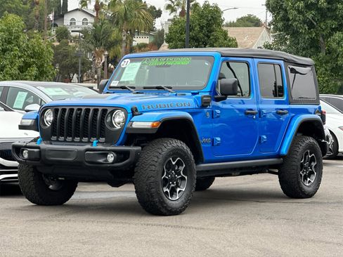 Used 2021 Jeep Wrangler Unlimited Rubicon 4xe w/ Steel Bumper Group image 7