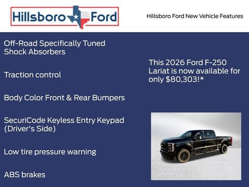 New 2026 Ford F250 Lariat w/ Black Appearance Package image 18