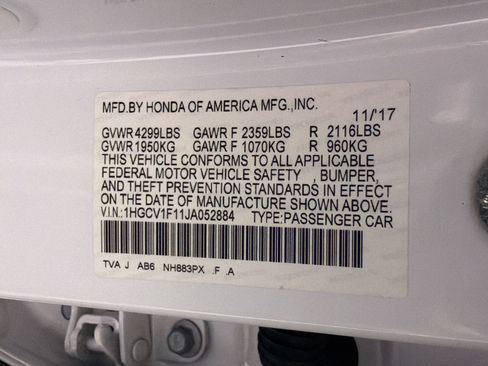Used 2018 Honda Accord LX image 17