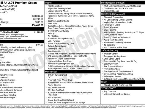 Used 2014 Audi A4 2.0T Premium w/ S Line Style Package image 3