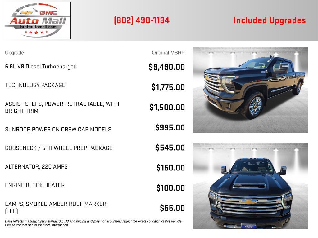 Used 2024 Chevrolet Silverado 3500 High Country w/ Technology Package AWD/4WD image 4