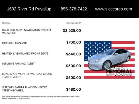Used 2014 Lexus ES 350 w/ Premium Package FWD image 5