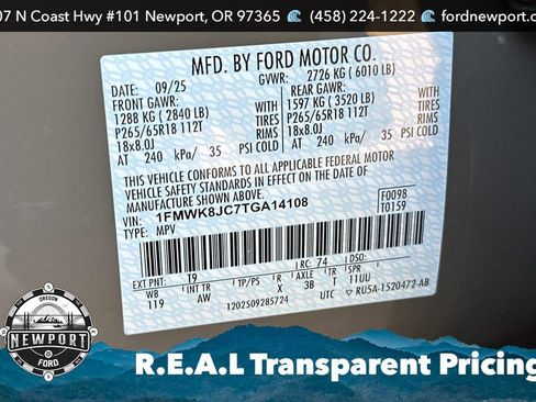 New 2026 Ford Explorer Tremor w/ Tremor Ultimate Package AWD/4WD image 34