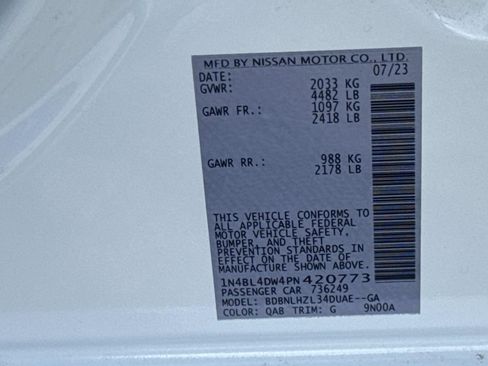 Used 2023 Nissan Altima 2.5 SV w/ SV Premium Package image 30