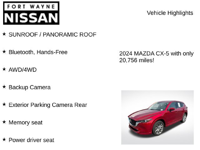 Used 2024 MAZDA CX-5 AWD 2.5 S w/ Premium Package image 7