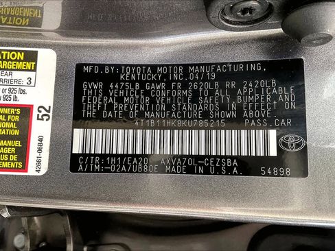 Used 2019 Toyota Camry SE image 38