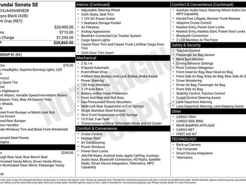Used 2025 Hyundai Sonata SE image 28