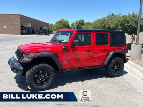 Certified 2025 Jeep Wrangler Unlimited Sport S 4xe AWD/4WD image 1