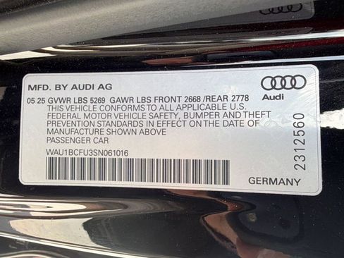Certified 2025 Audi A5 2.0T Premium w/ Convenience Package AWD/4WD image 23